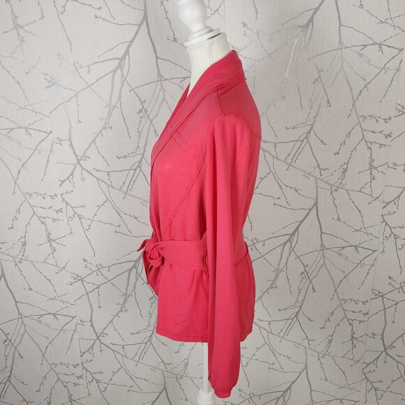 Lululemon Coral Pink Beechlu Tie Front Dance Pulse Wrap Cardigan - Picture 3 of 6